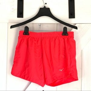 Women’s Mizuno Pink Athletic Running Shorts Small Polyester